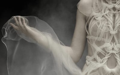 A regular on fashion-week runways, she brings her ethereal creations to the City of Lace and Fashion in Calais